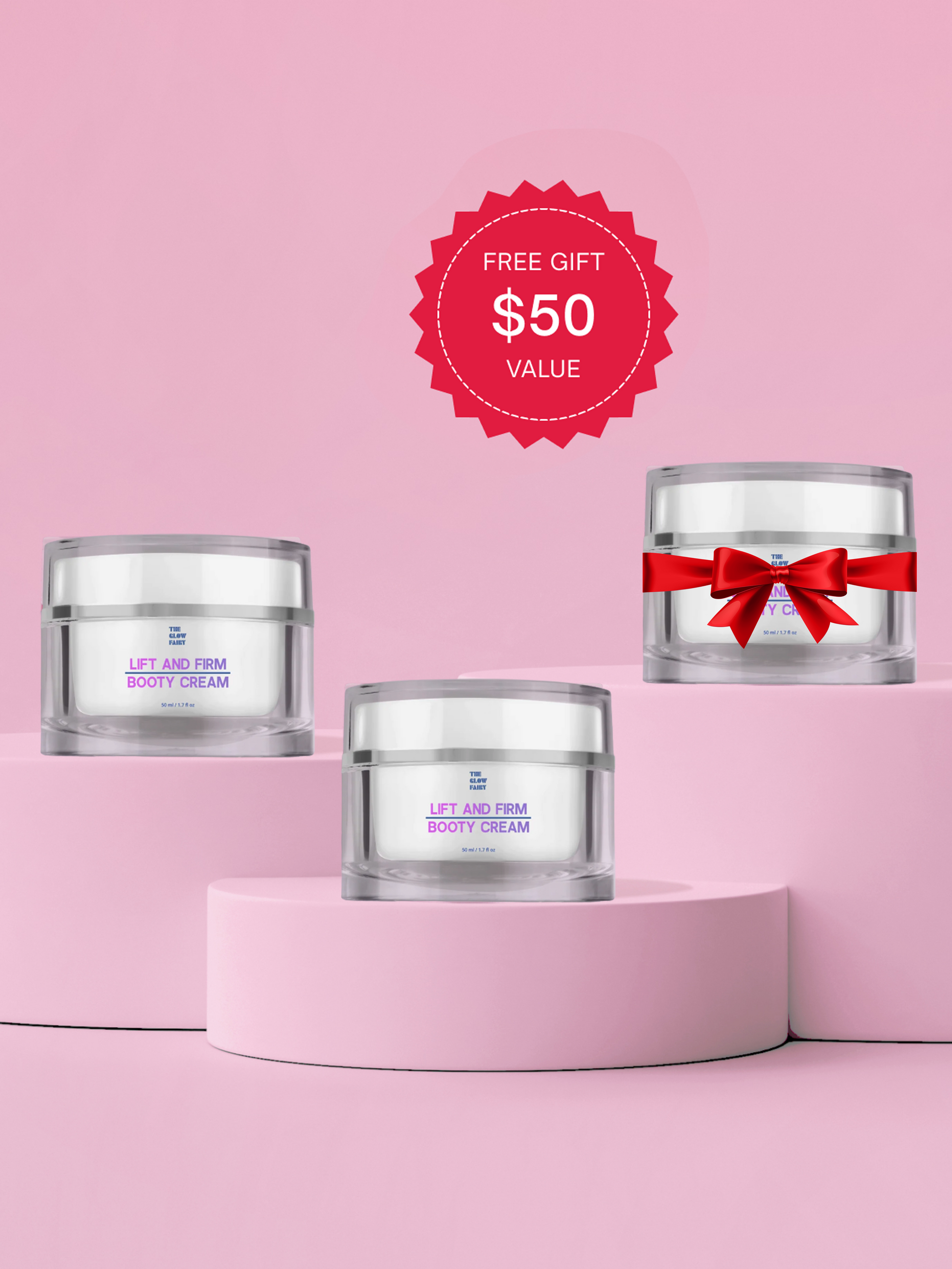 Lift & Firm Booty Cream 2-Pack + Free Gift - Sale